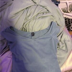 SHEIN Soft Blue Women's Blouse